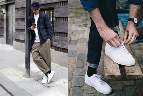 black socks with white shoes